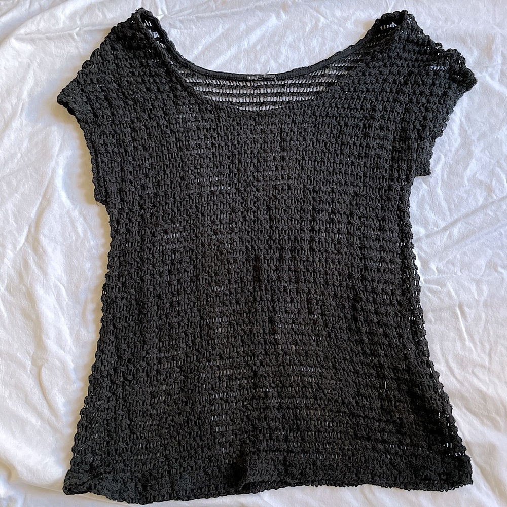 Funky crochet top good for layering